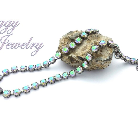 Swarovski® Crystal Necklace, 8mm Paradise Shine - Picture 6 of 8